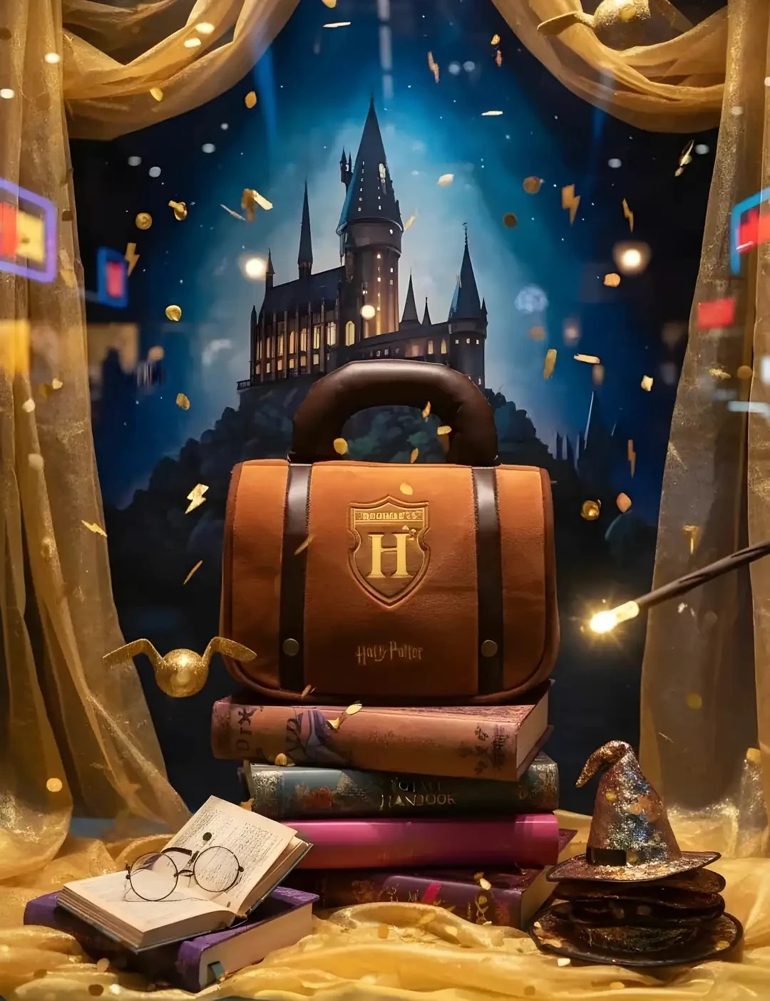 Harry Potter Lisanslı Çanta Şekilli Battaniye