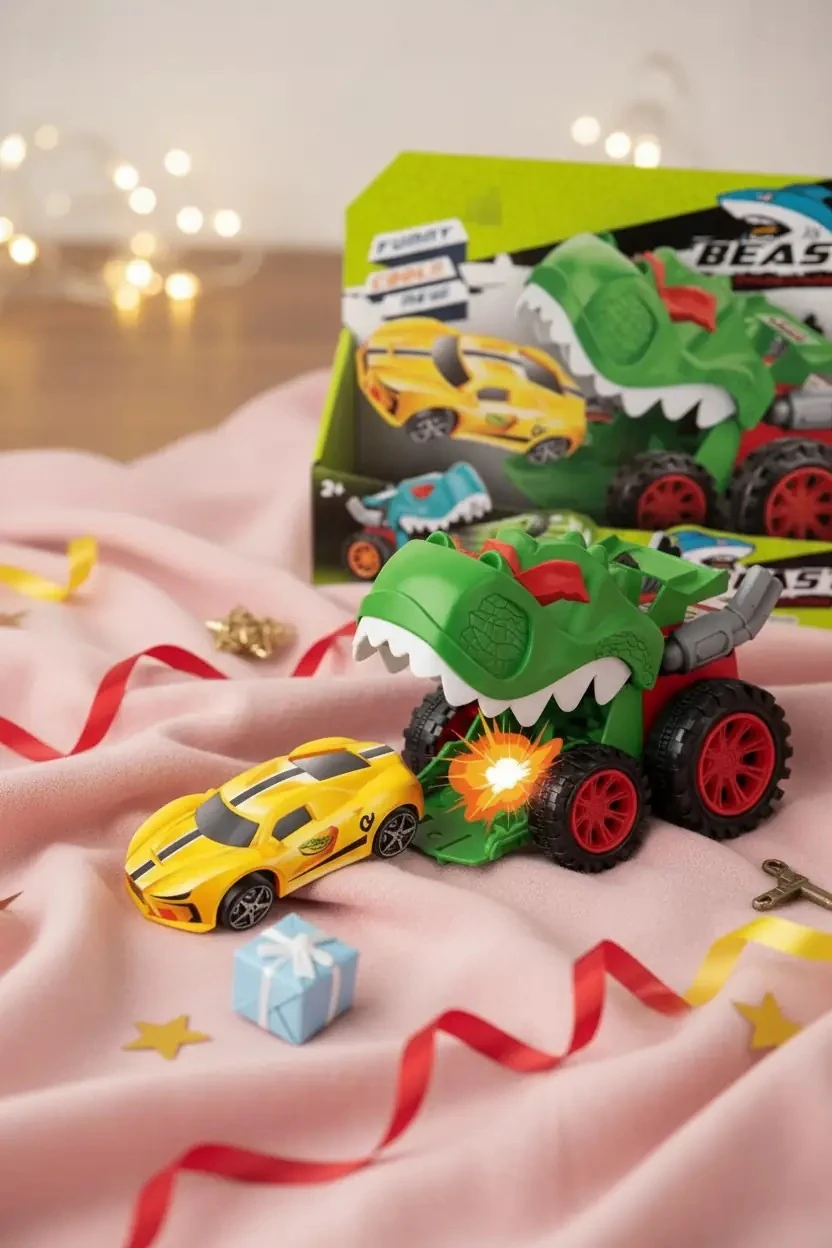 Miniso Lisanslı Atış Aracı Serisi Dinozor Temalı Hızlı Fırlatma Mekanizmalı Oyuncak