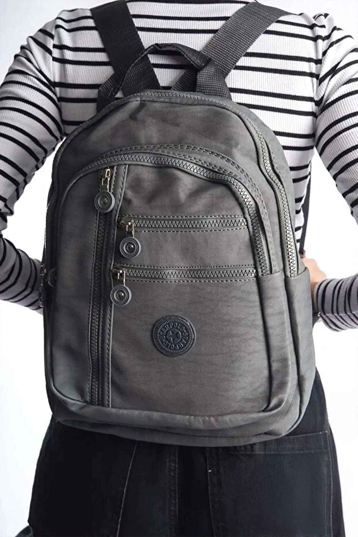 Taros Orta Boy Stars Sırt Çantası - Gri