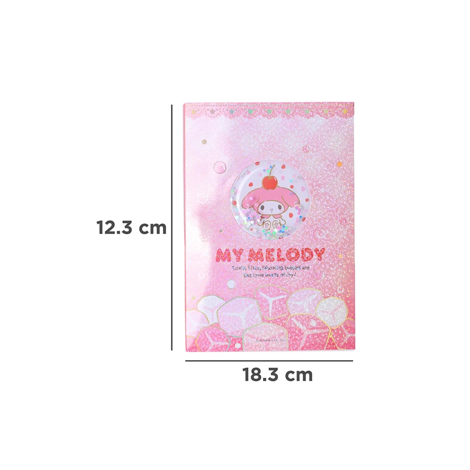 Sanrio Lisanslı Renkli Yaz Serisi Sert Kapak Sallantılı Not Defteri - My Melody
