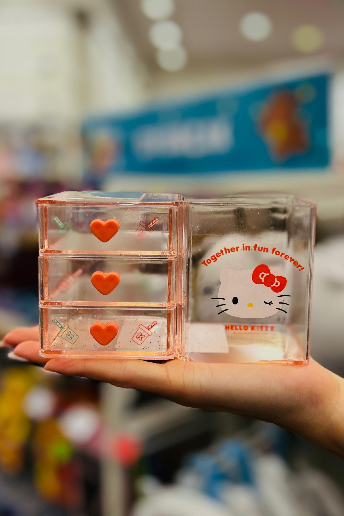 Sanrio Lisanslı Mini 3 Katmanlı Masa Düzenleyici (Hello Kitty)