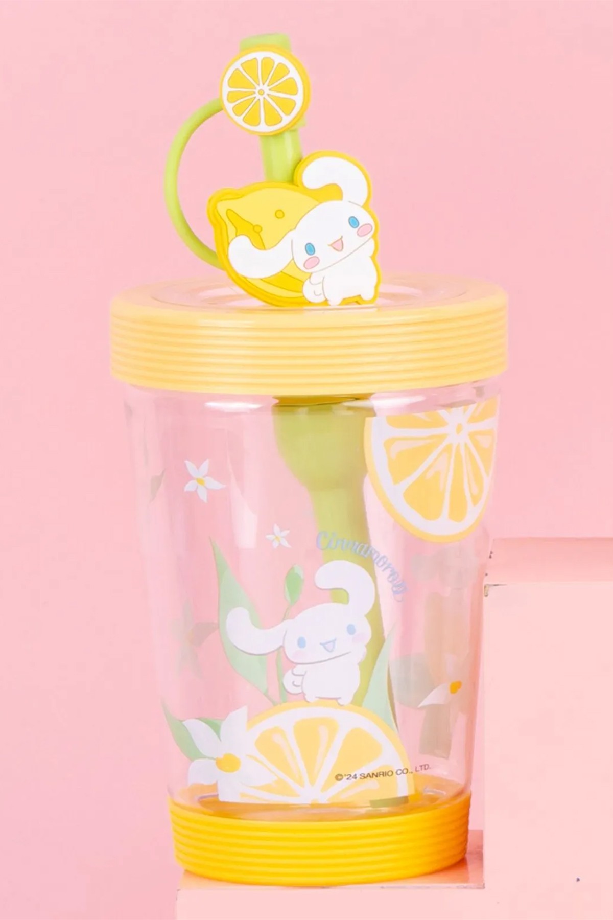 Sanrio Lisanslı Pipetli Plastik Bardak (535ml) - Cinnamoroll