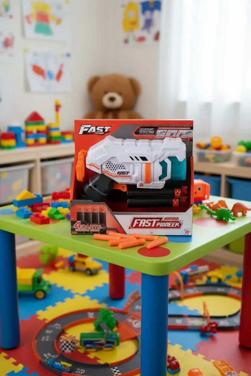 Soft Bullet Gun Serisi 4 Kurşunlu Tabanca Seti