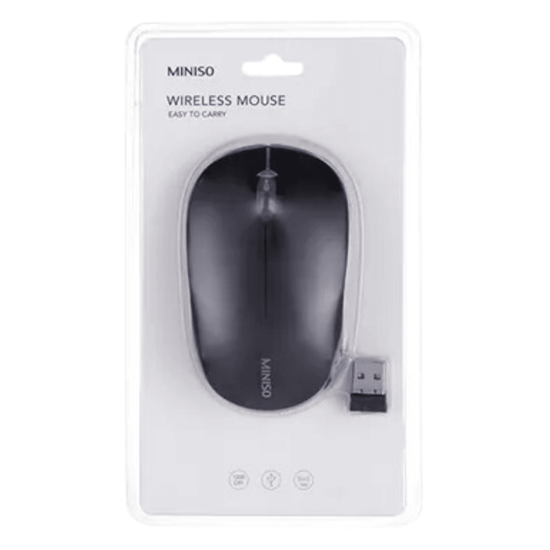 Klasik Tasarımlı Wireless Mouse - Siyah