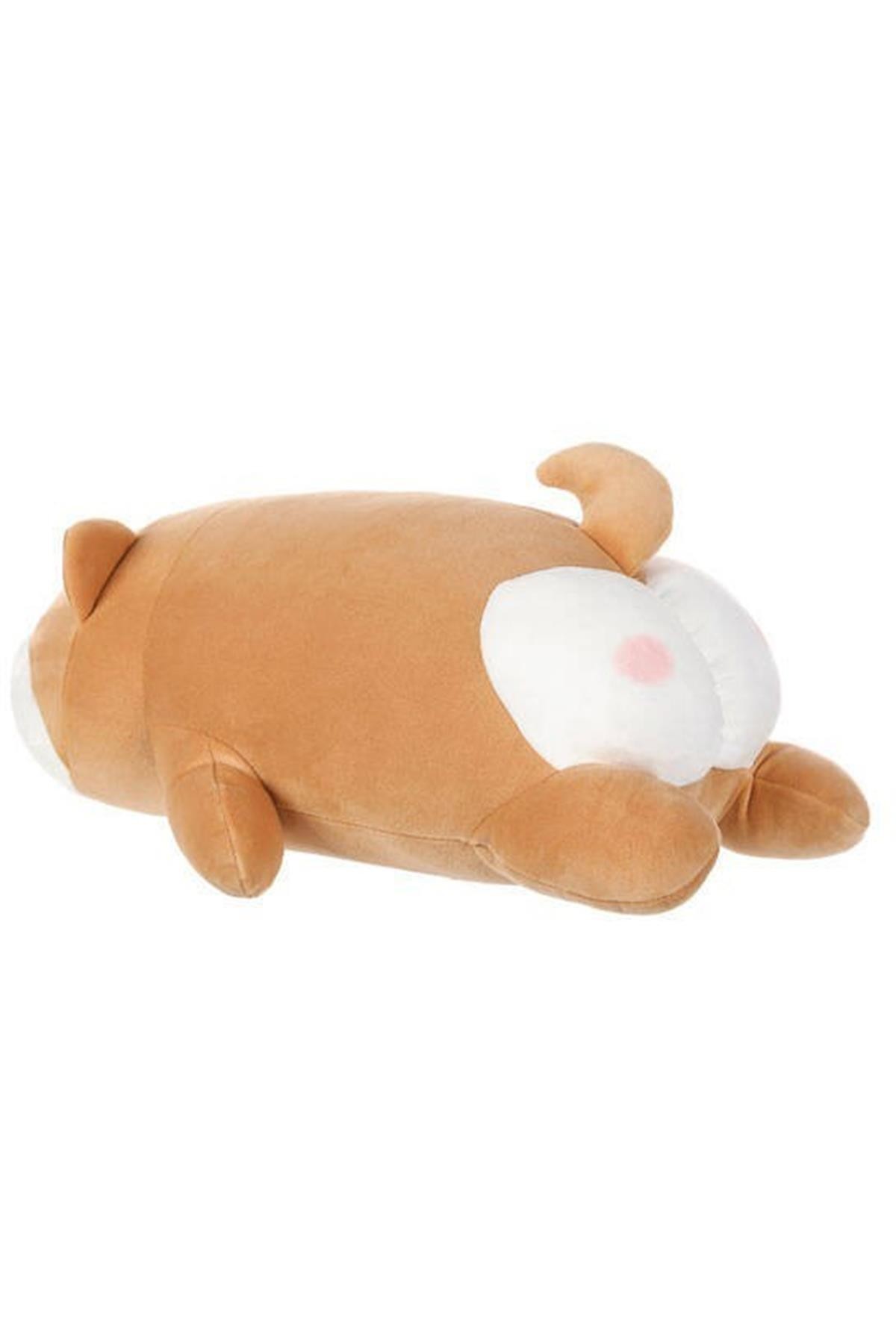 Uzanan Shiba Inu Şekilli Peluş Oyuncak 39 Cm