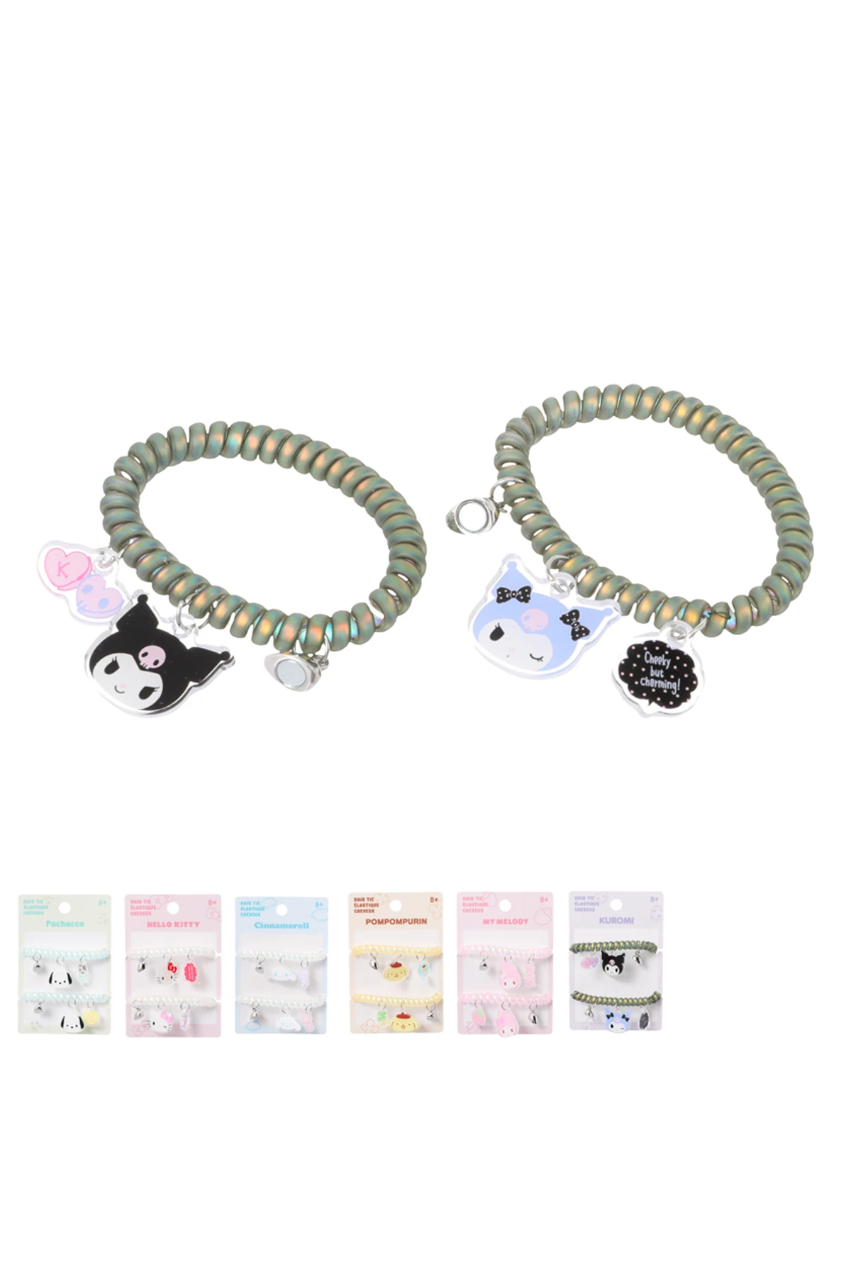 Hello Kitty Lisanslı Kolye Spiral Saç Tokası (2 adet)