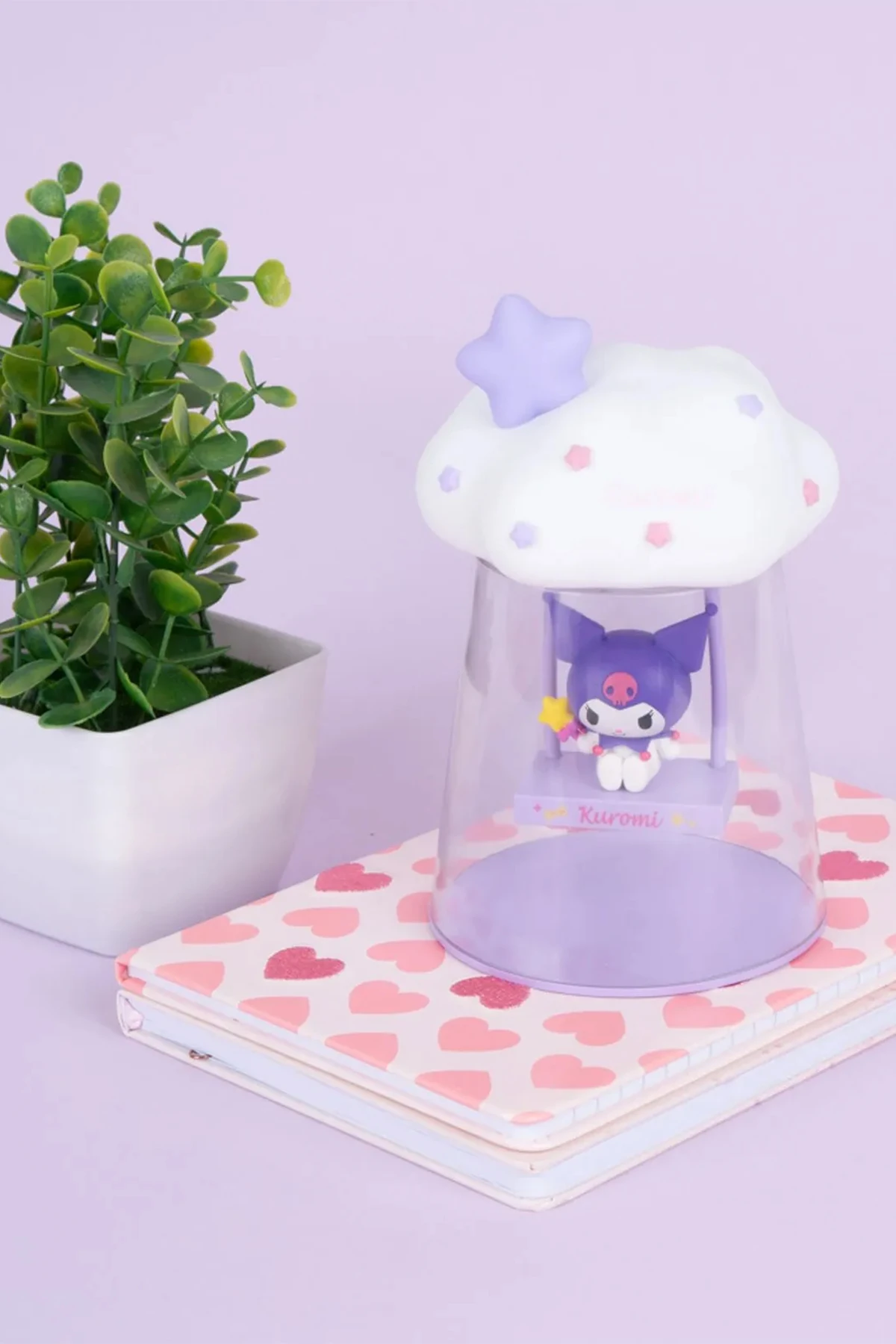 Sanrio Lisanslı Düş Bulutu Serisi Gece Lambası - Kuromi (Outlet)