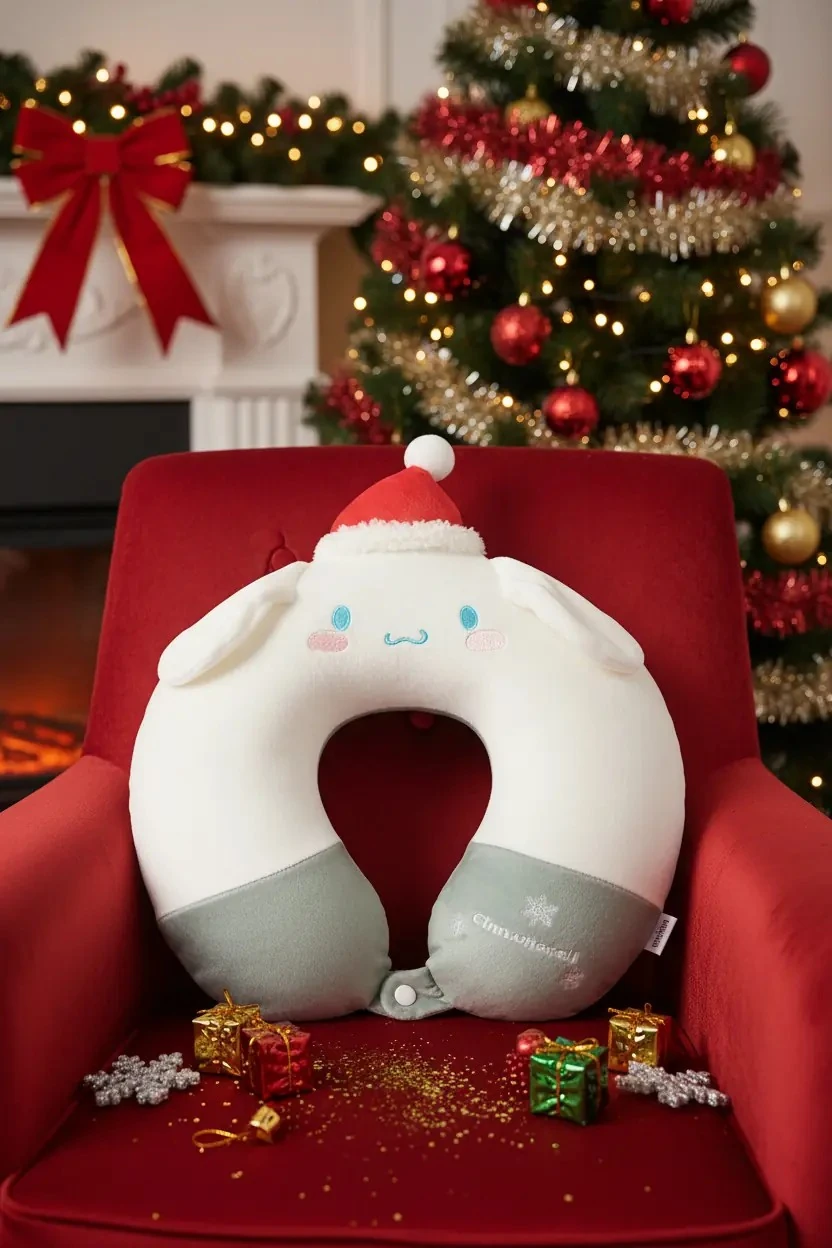 Sanrio Lisanslı Yılbaşı Koleksiyonu Hafızalı Sünger Boyun Yastığı