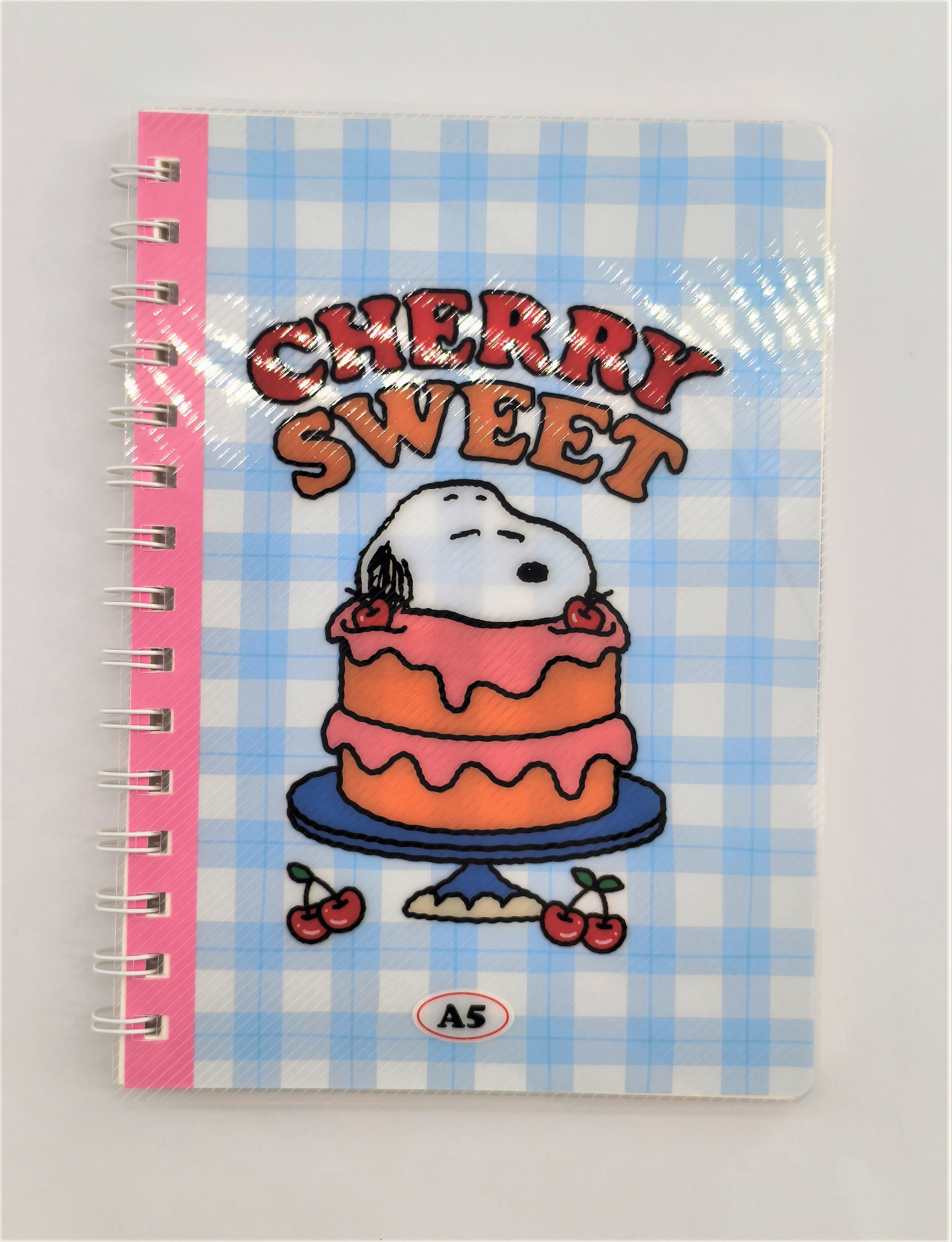 Snoopy Lisanslı A5 PP Telli Not Defteri (80 Yaprak)