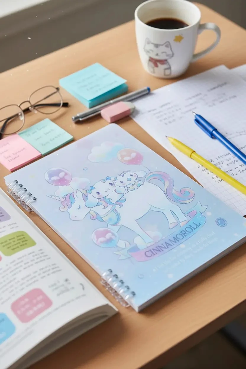 Sanrio Lisanslı A5 Telli Defter (48 Yaprak) - Cinnamoroll