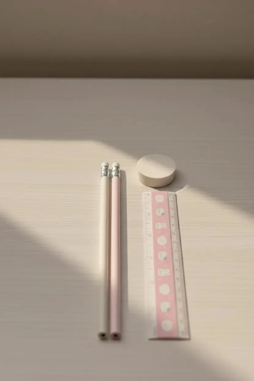 Miniso Lisanslı Hayvan Serisi Mini Kırtasiye Seti 19 Cm – 3 Parça Pembe