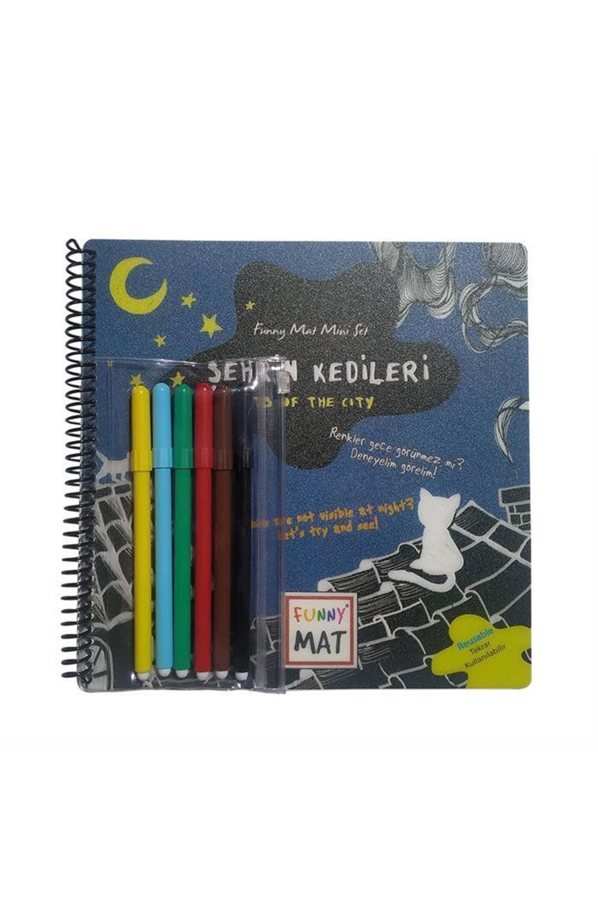 Akademi Çocuk-Funny Mat-Mini Set-Şehrin Kedileri-Kalemli