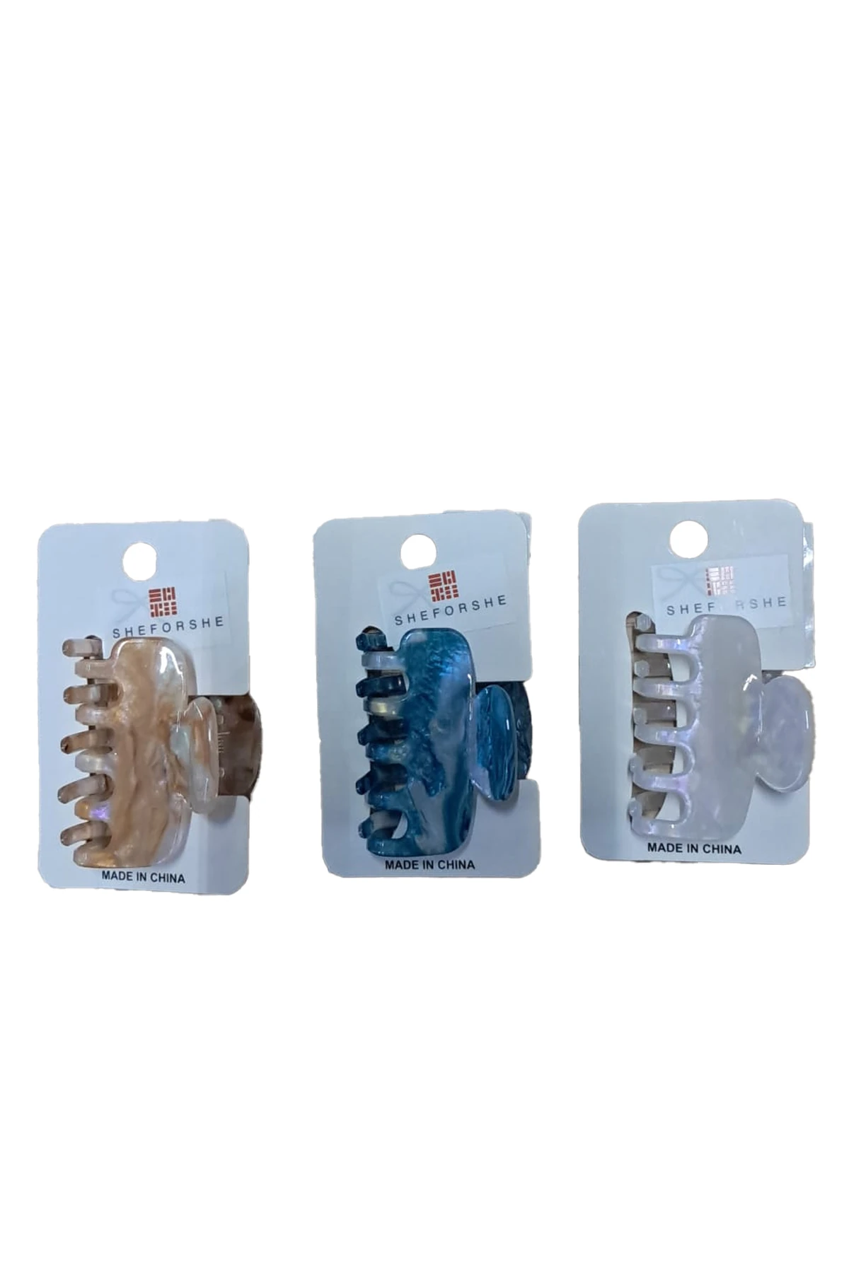 Akrilik Küçük Mandal Tokalar Tekli