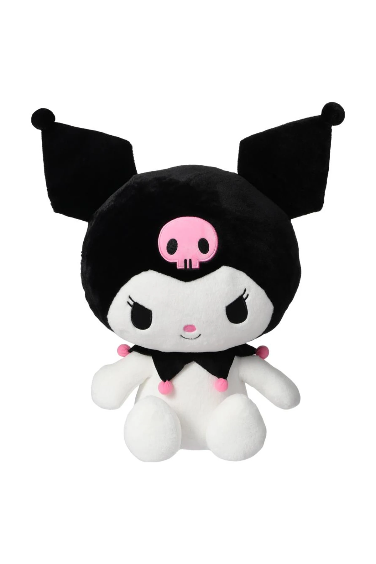 Sanrio Lisanslı  40 cm Oturan Peluş Oyuncak -Kuromi