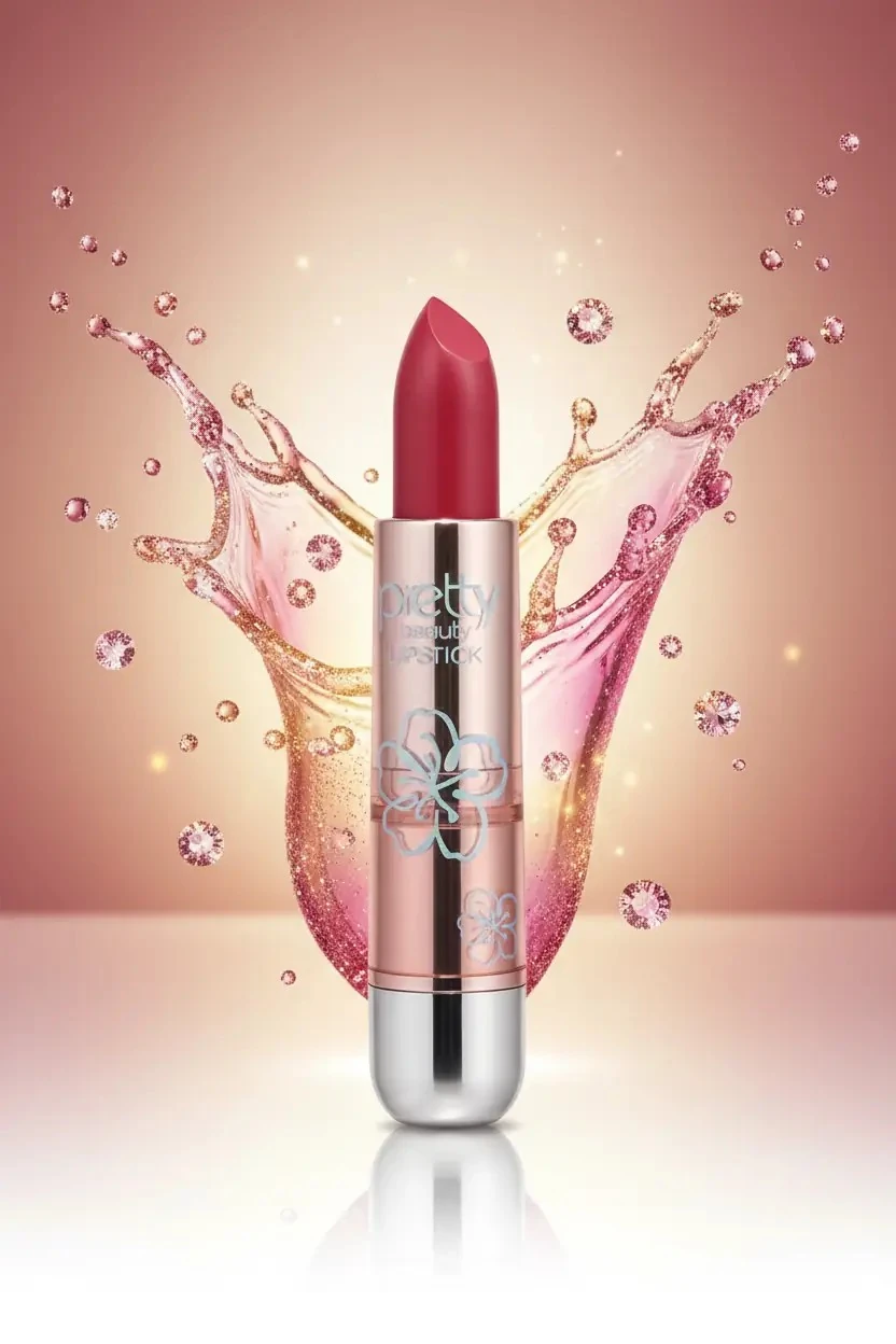 PRETTY BEAUTY Lipstick Ruj PB-442 – Parlak Stick Form