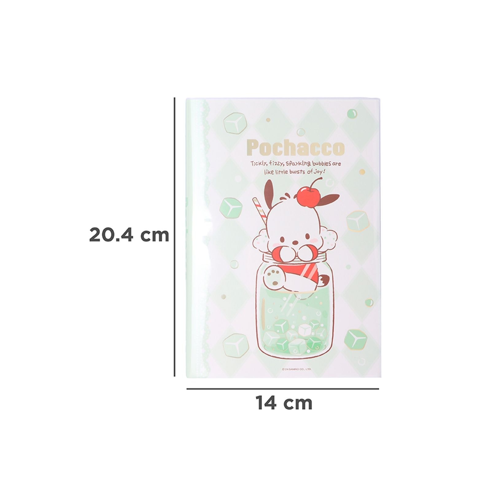 Sanrio Lisanslı Renkli Yaz Serisi Kapaklı 104 Yp. Çizgili A5 Not Defteri - Pochacco