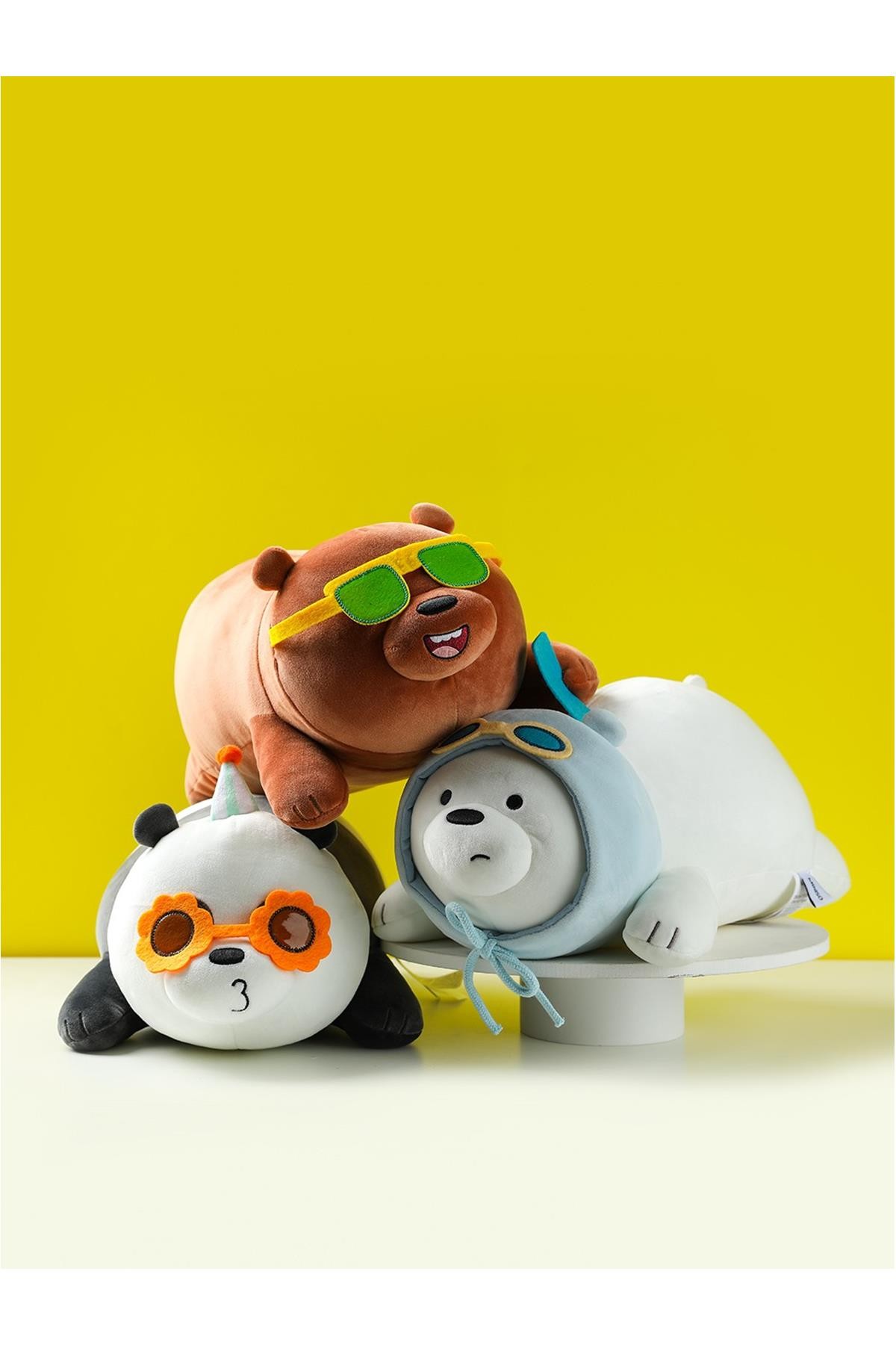 We Bare Bears Lisanslı Yaz Temalı Peluş Oyuncak - Panda