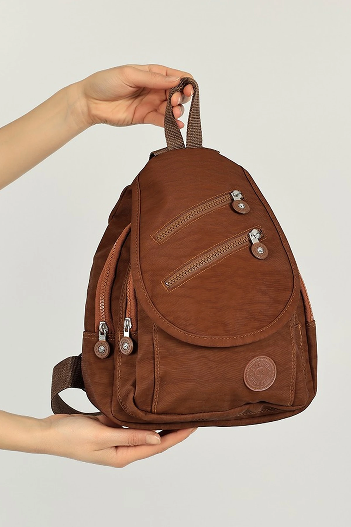 Taros Orta Boy Stars Sırt Çantası - Kahverengi