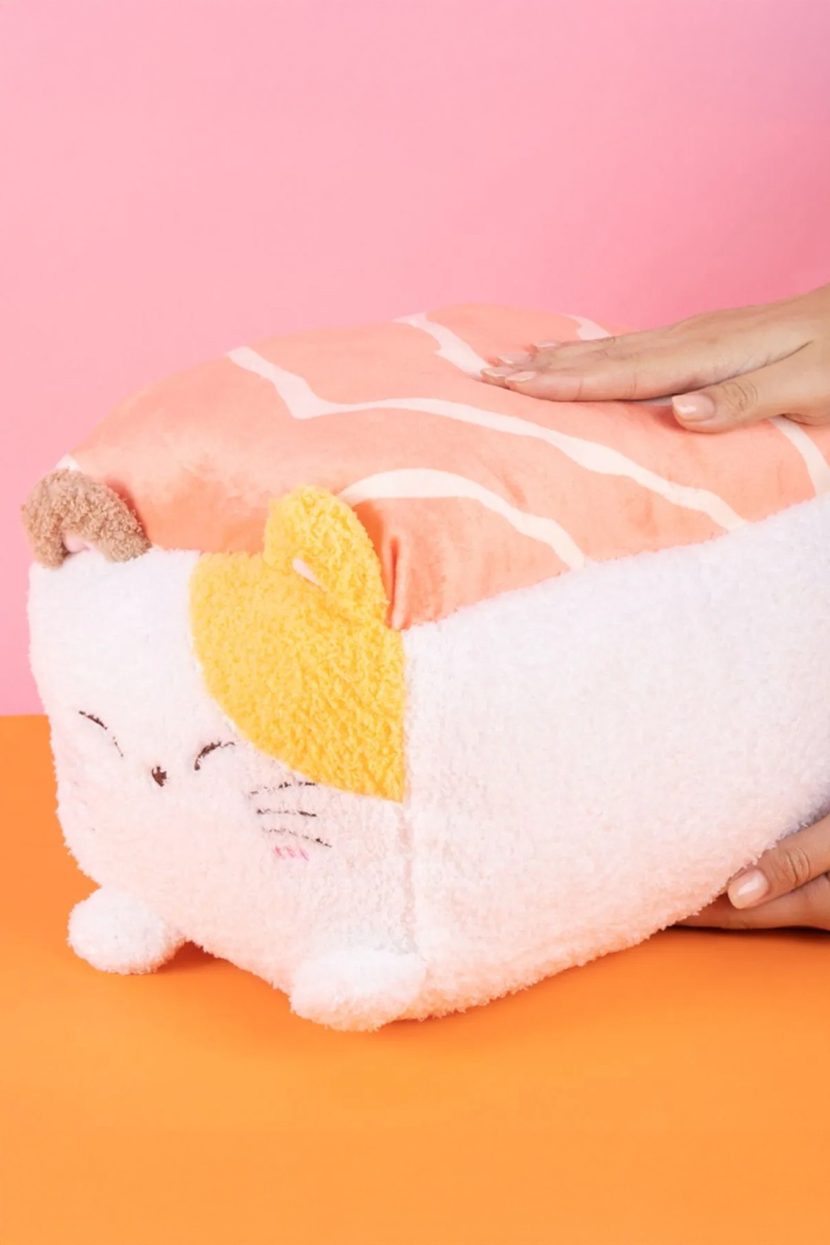 Sushi Serisi Pirinç Topu Peluş Oyuncak (35Cm) - Kedi (Outlet)