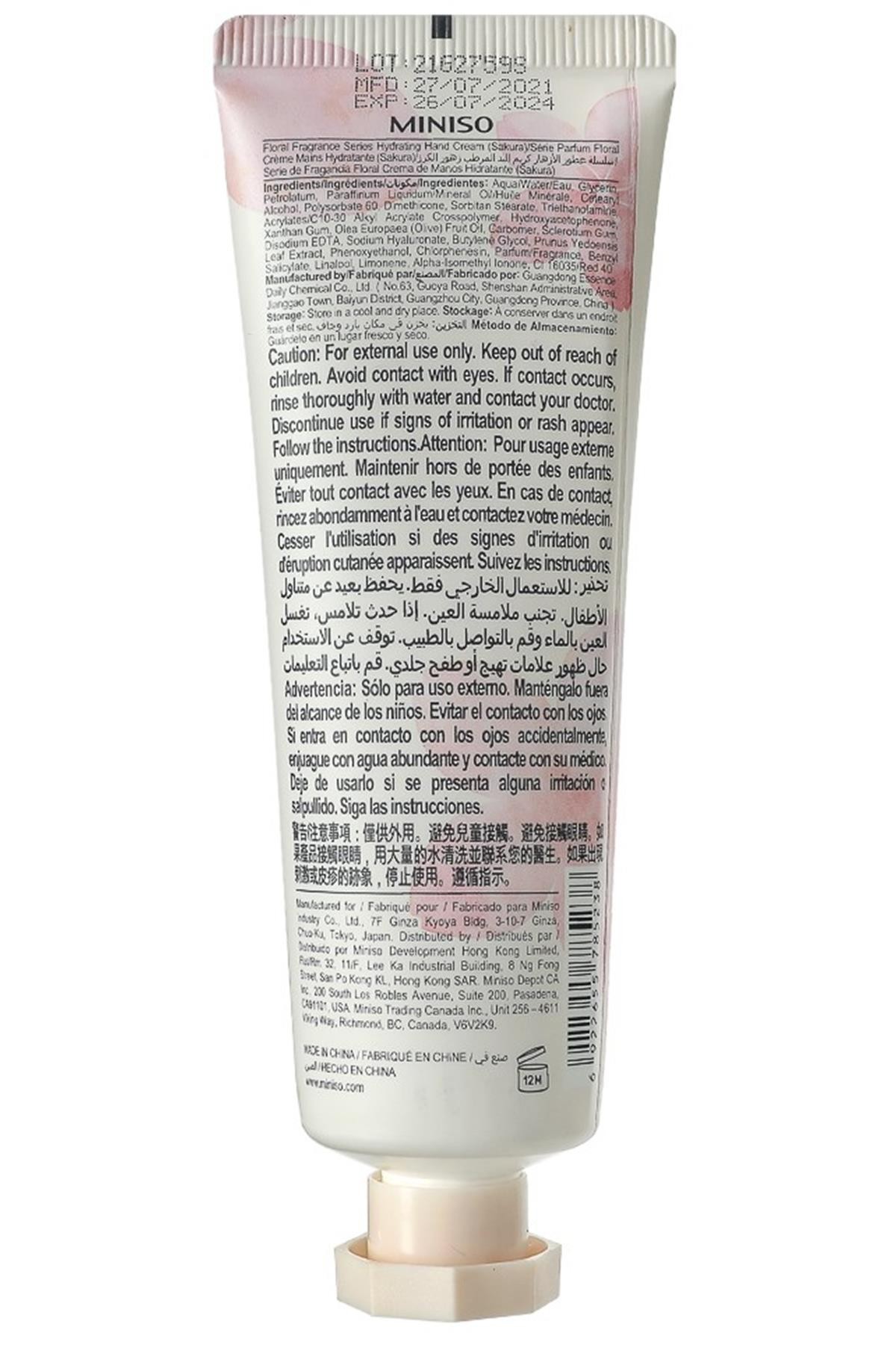 Çiçek Esanslı Nemlendirici El Kremi - Sakura