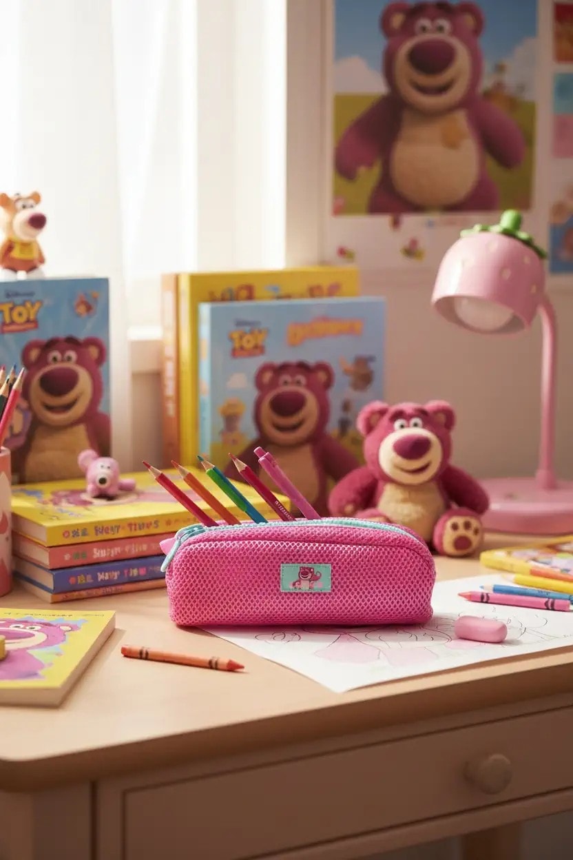 Disney Pixar Lotso Lisanslı Büyük Fermuarlı Kalemlik