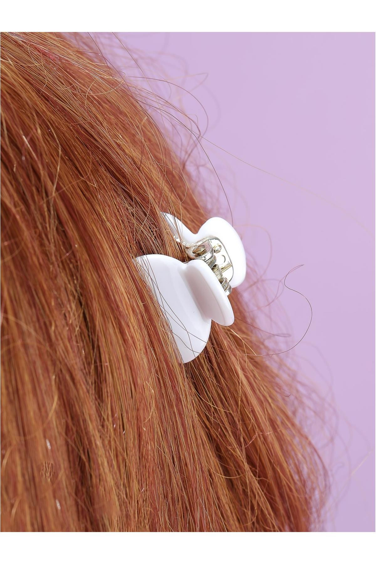 Saç Kıskacı 2.5Cm 6 'lı  Düz Renk
