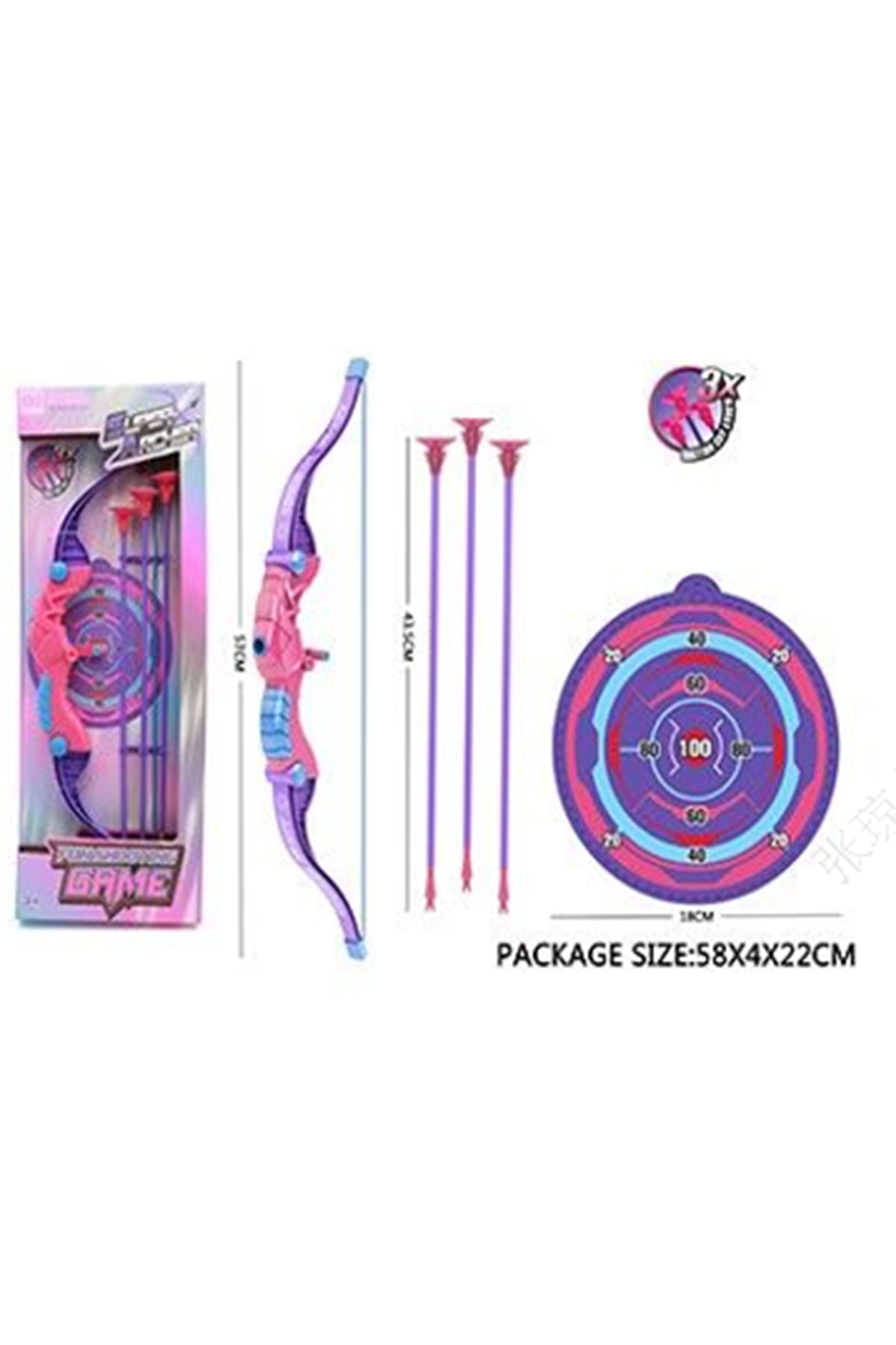 Okçuluk Serisi (Hedefli)(Pembe ve Mor)