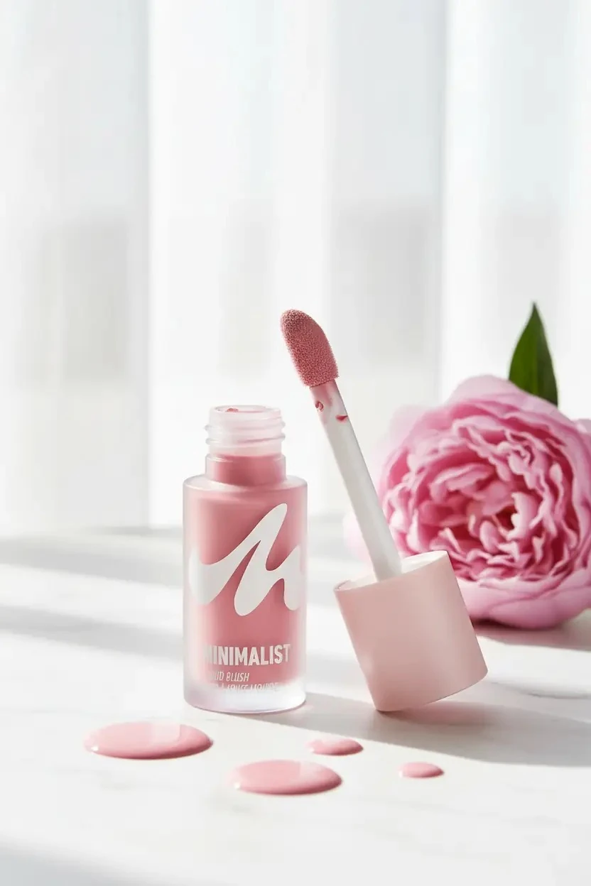 Miniso Lisanslı Minimalist Serisi Likit Allık No 04 - Doğal ve Sofistike Işıltı Veren Sünger Başlıklı Kalıcı Allık