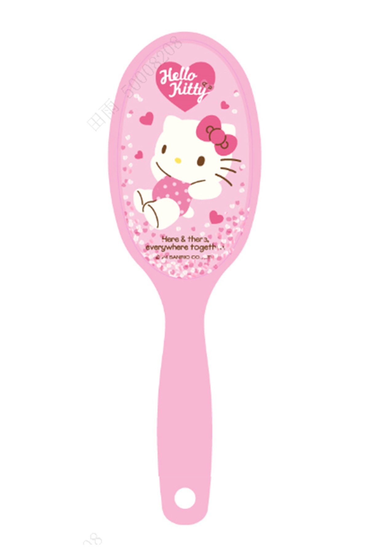 Sanrio Lisanslı Pembe Serisi Simli Dolgulu Masaj Fırçası - Hello Kitty