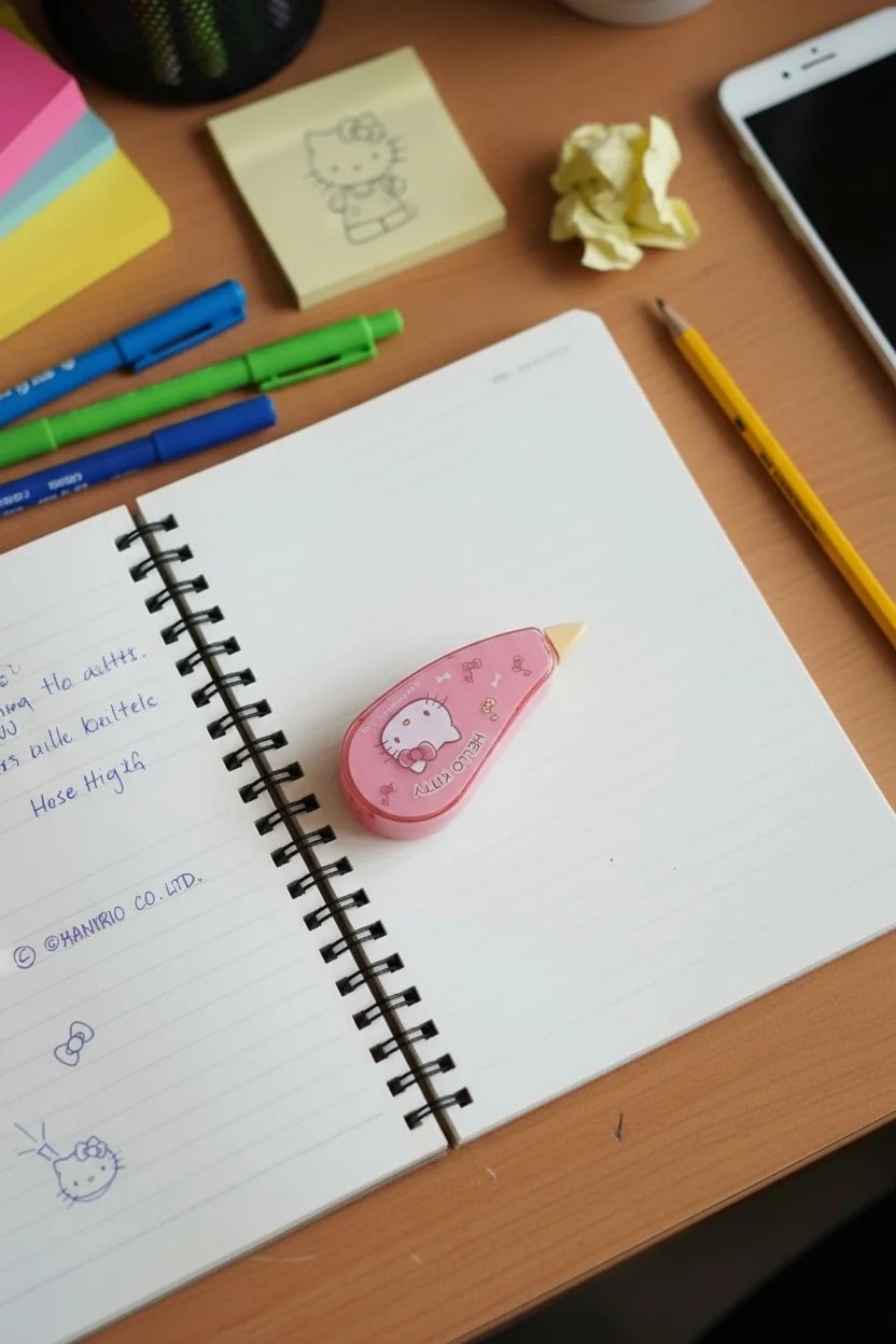 Sanrio Lisanslı Stacking Fun Serisi Düzeltme Bandı (Hello Kitty)