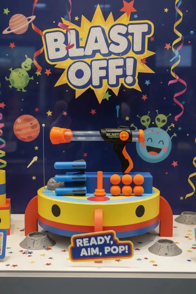 Top ve Roket Atan Oyuncak Tabanca (6 top,3 roket)