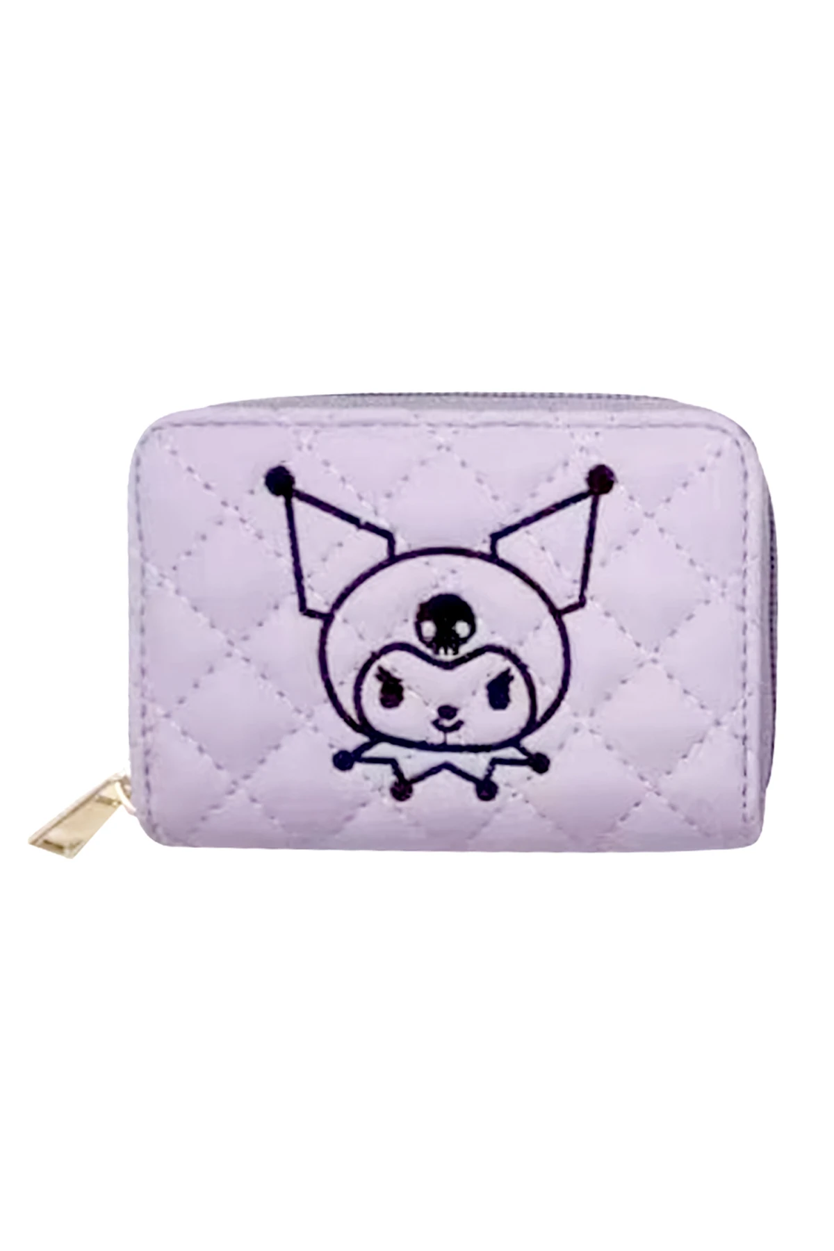 Sanrio Lisanslı Kuromi Sevimli Fermuarlı Kartlık Cüzdan