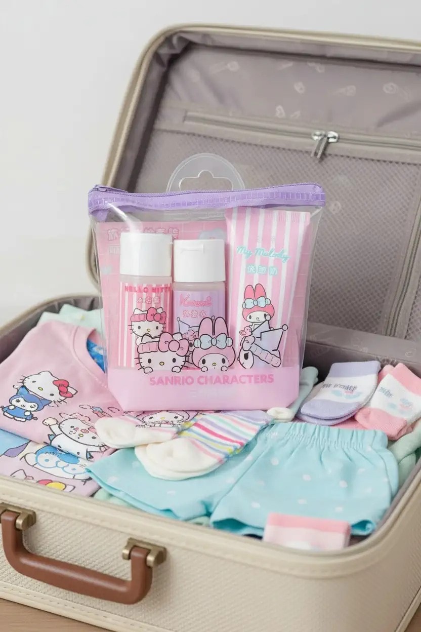Sanrio Karakterleri Seyahat Seti (Nemlendirici)