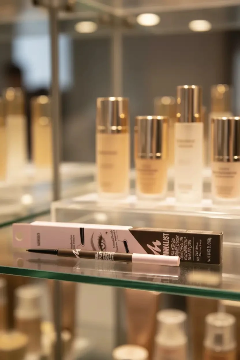 Miniso Lisanslı Minimalist Serisi Ultra İnce Uçlu ve Jel Yapılı Kaş Kalemi – Hassas Şekillendirme (02 Koyu Kahve)