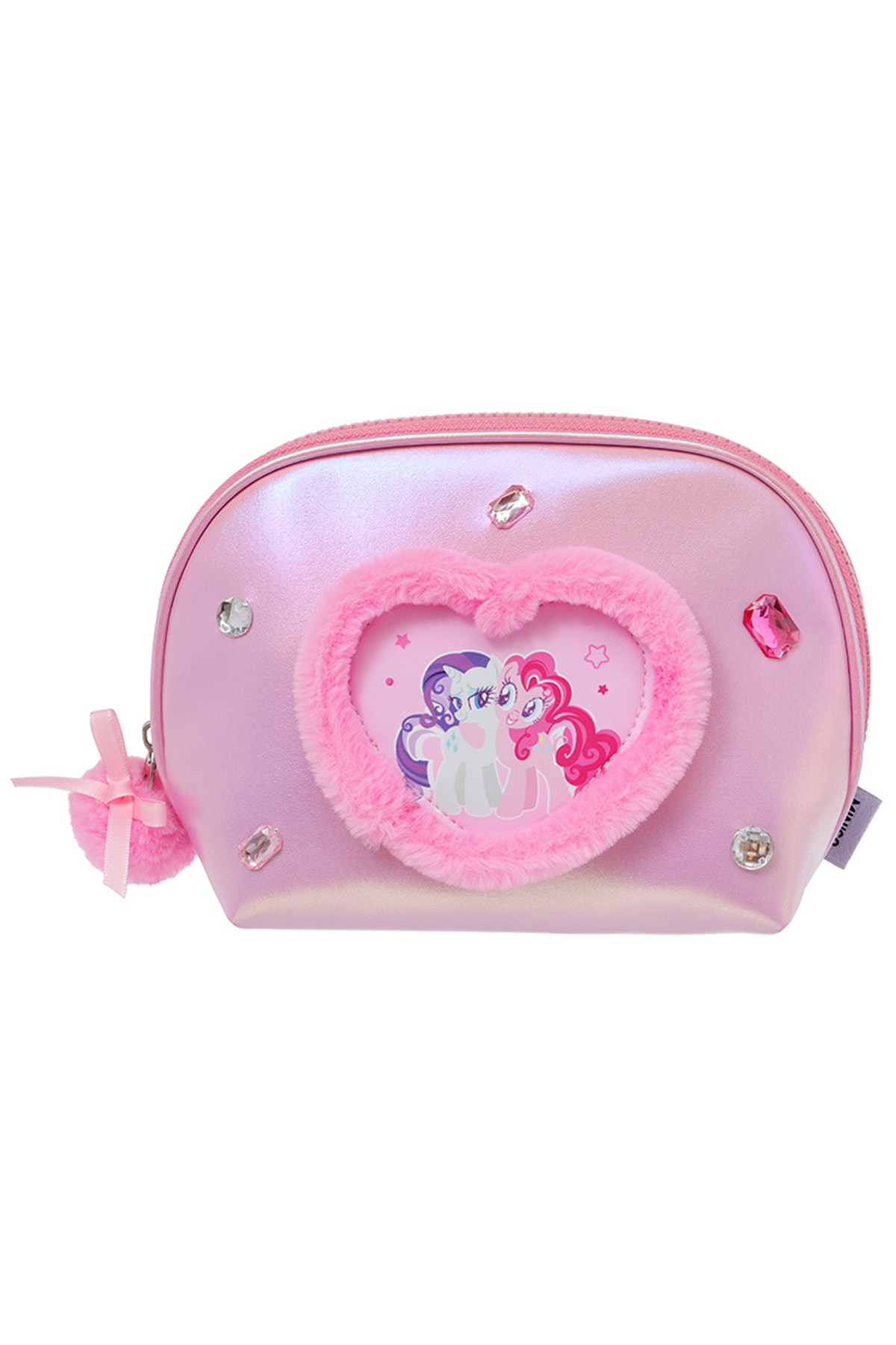 My Little Pony Lisanslı Kalp Şekilli Kozmetik Çantası - Pembe