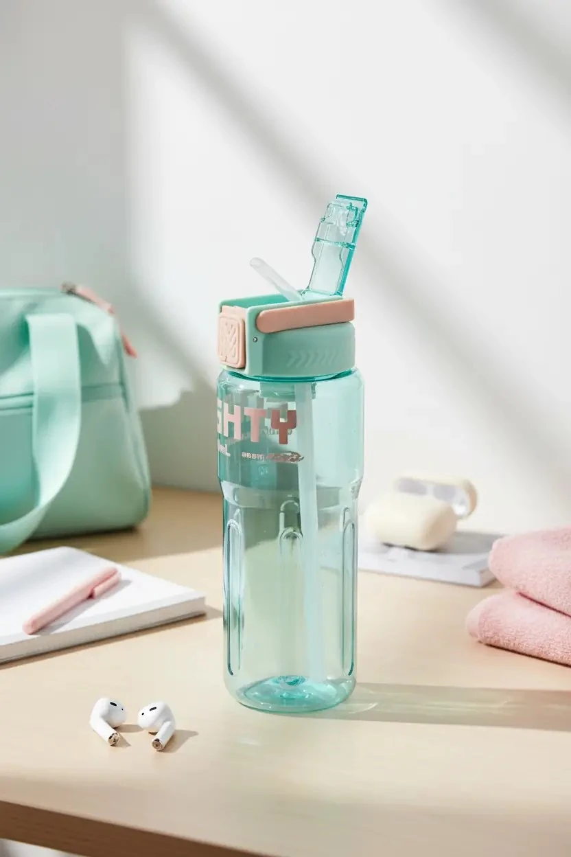 Shotay Şeffaf Tritan Matara 800 Ml – Taşıma Saplı Su Şişesi