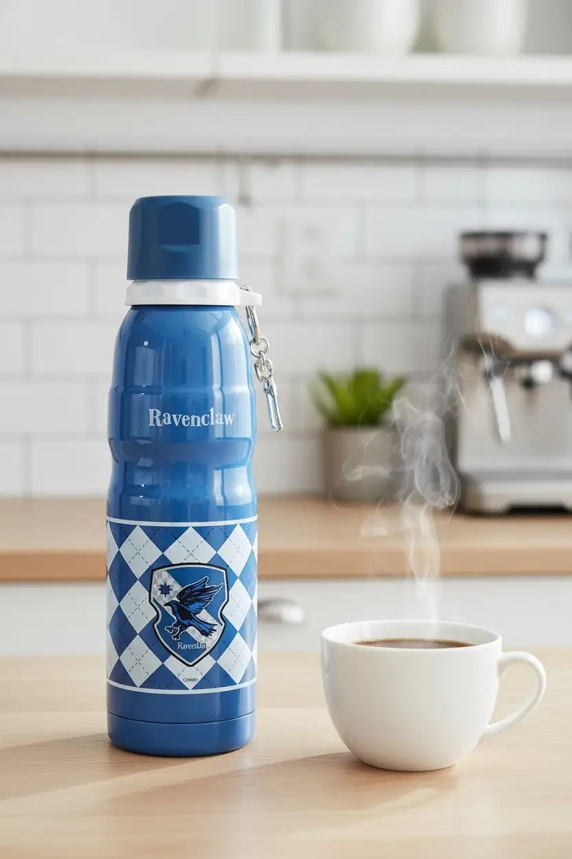 Harry Potter Lisanslı Charmlı Termos 600 ml - Ravenclaw