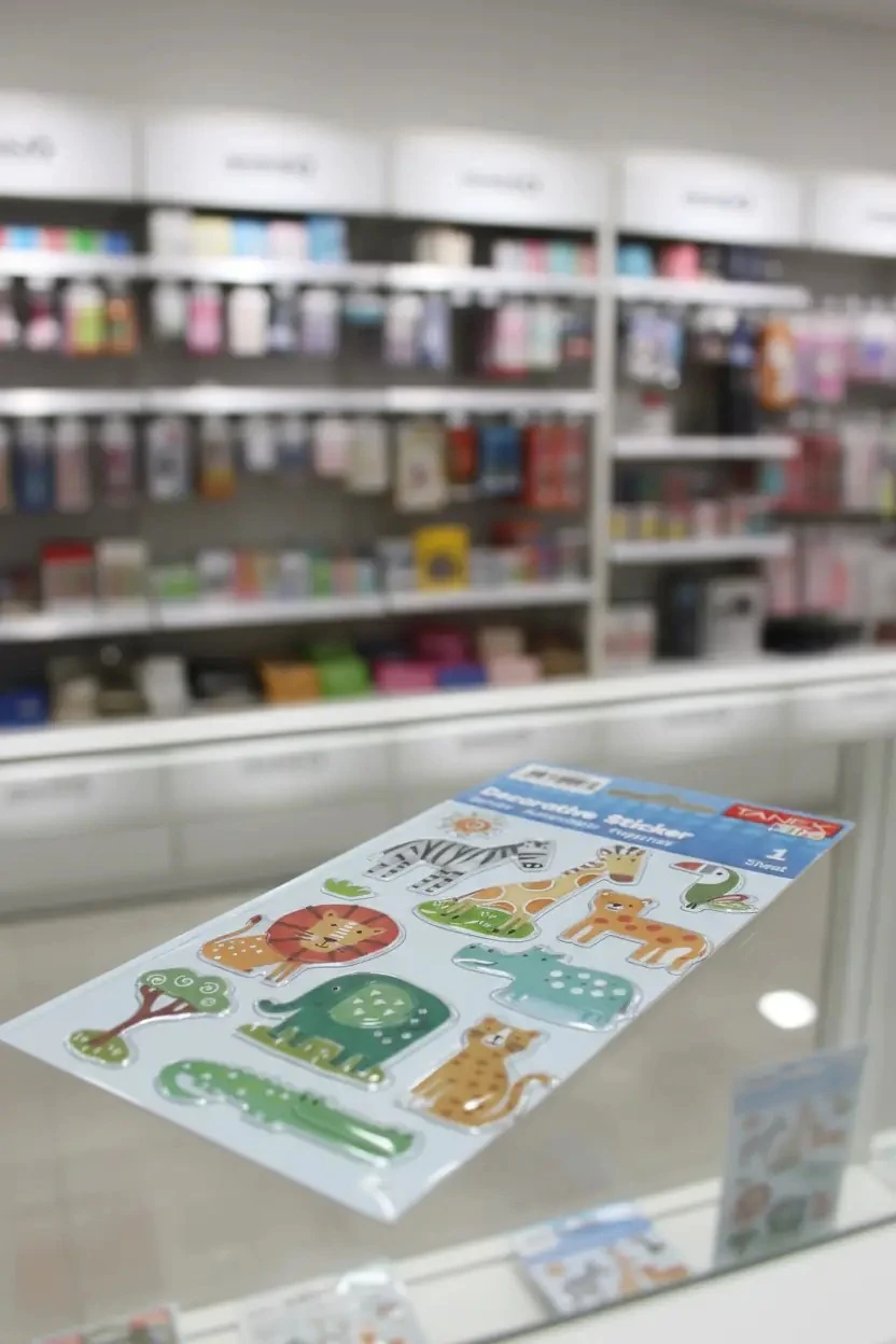Orman Hayvanları Serisi Etiketi – Çocuklar İçin Eğitici Ve Dekoratif Hayvan Figürlü Sticker