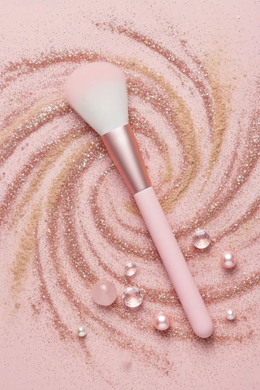 Miniso Lisanslı Bloom & Glow Pudra Fırçası – Geniş Uygulama 26,5 Cm