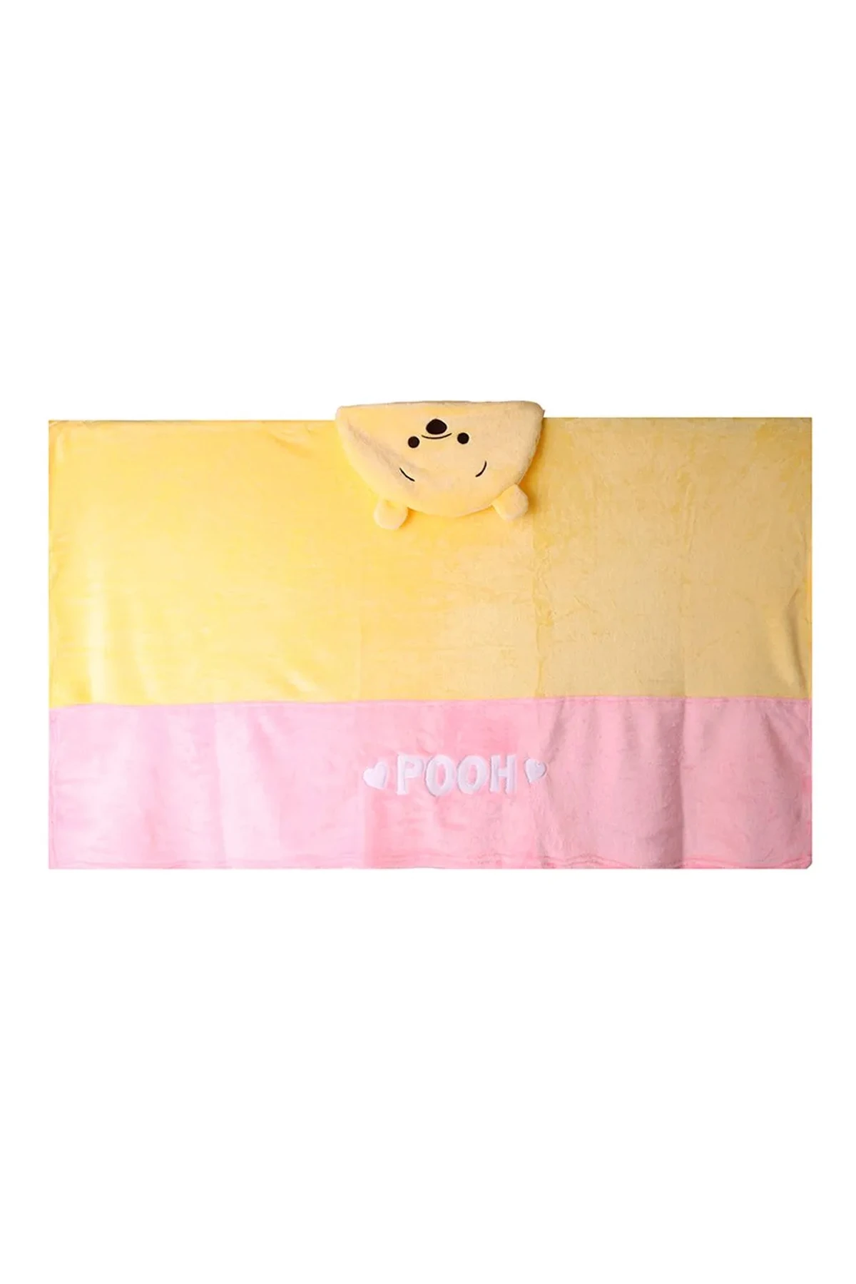 Disney Lisanslı Tsum Tsum Serisi Kapüşonlu Battaniye (Winnie The Pooh)