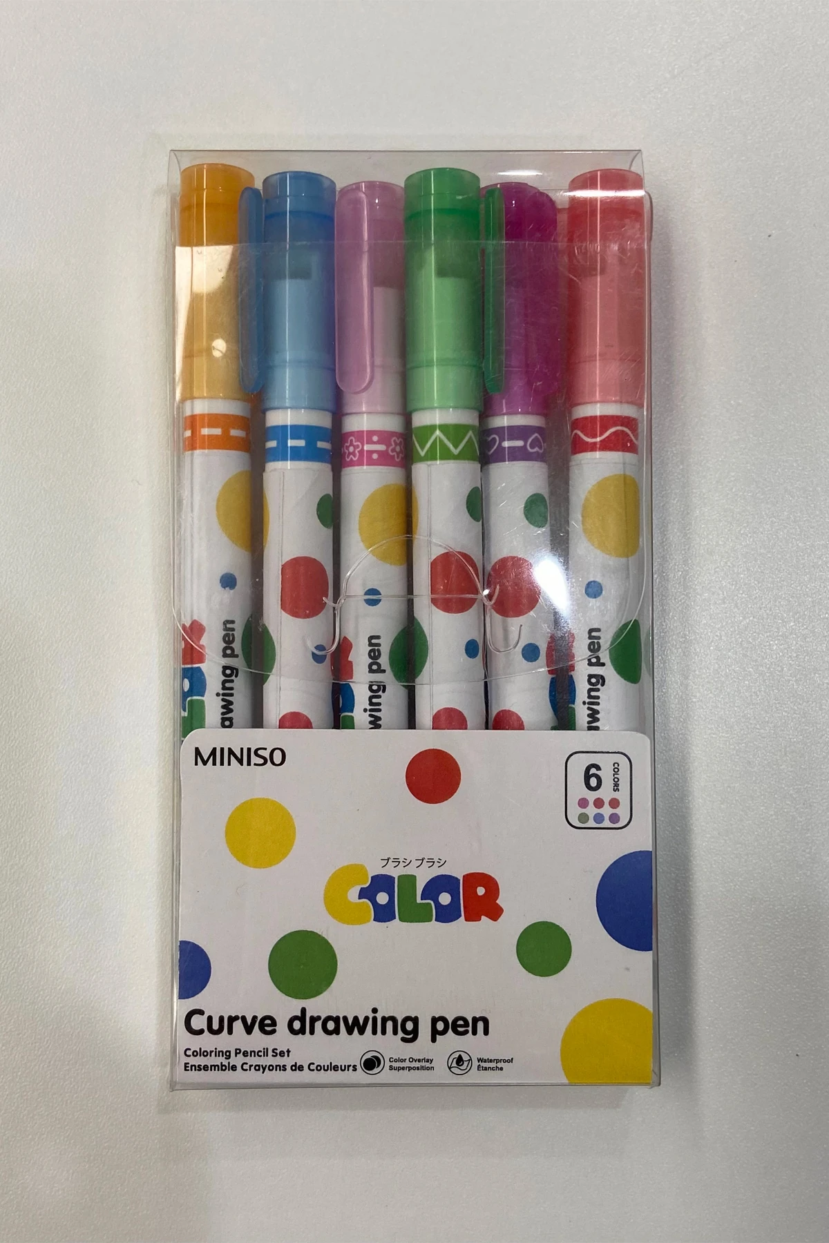 Polka Dot Serisi Kavisli Marker Seti (6 Renk)