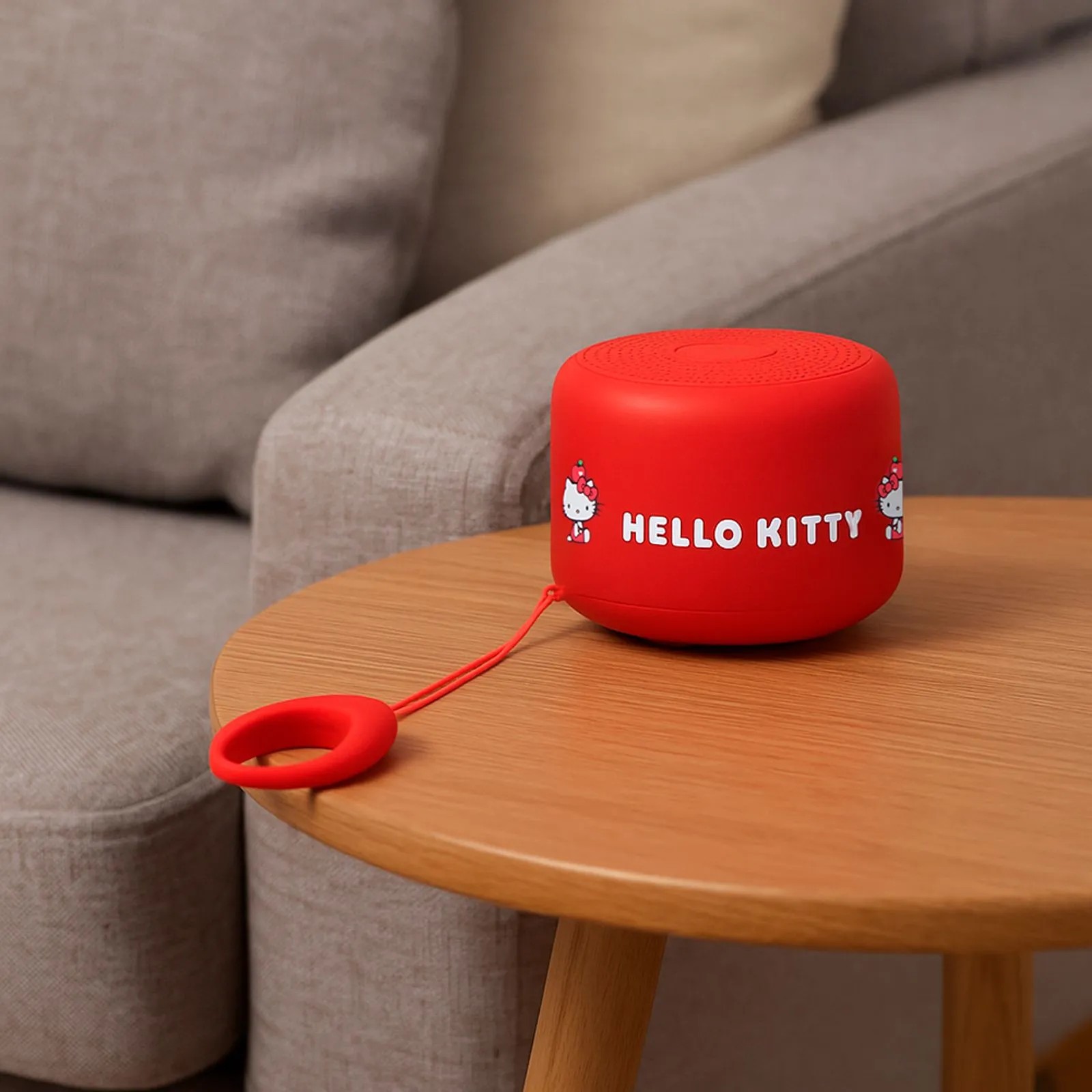 Hello Kitty Lisanslı Yuvarlak Bluetooth Hoparlör (Model: Bt2)
