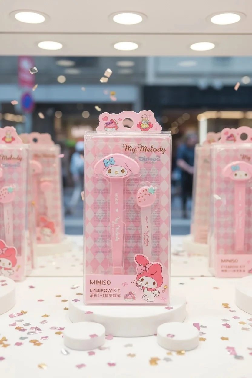 Sanrio Lisanslı 2'li Cımbız Seti - Kuromi - Cinnamoroll - My Melody