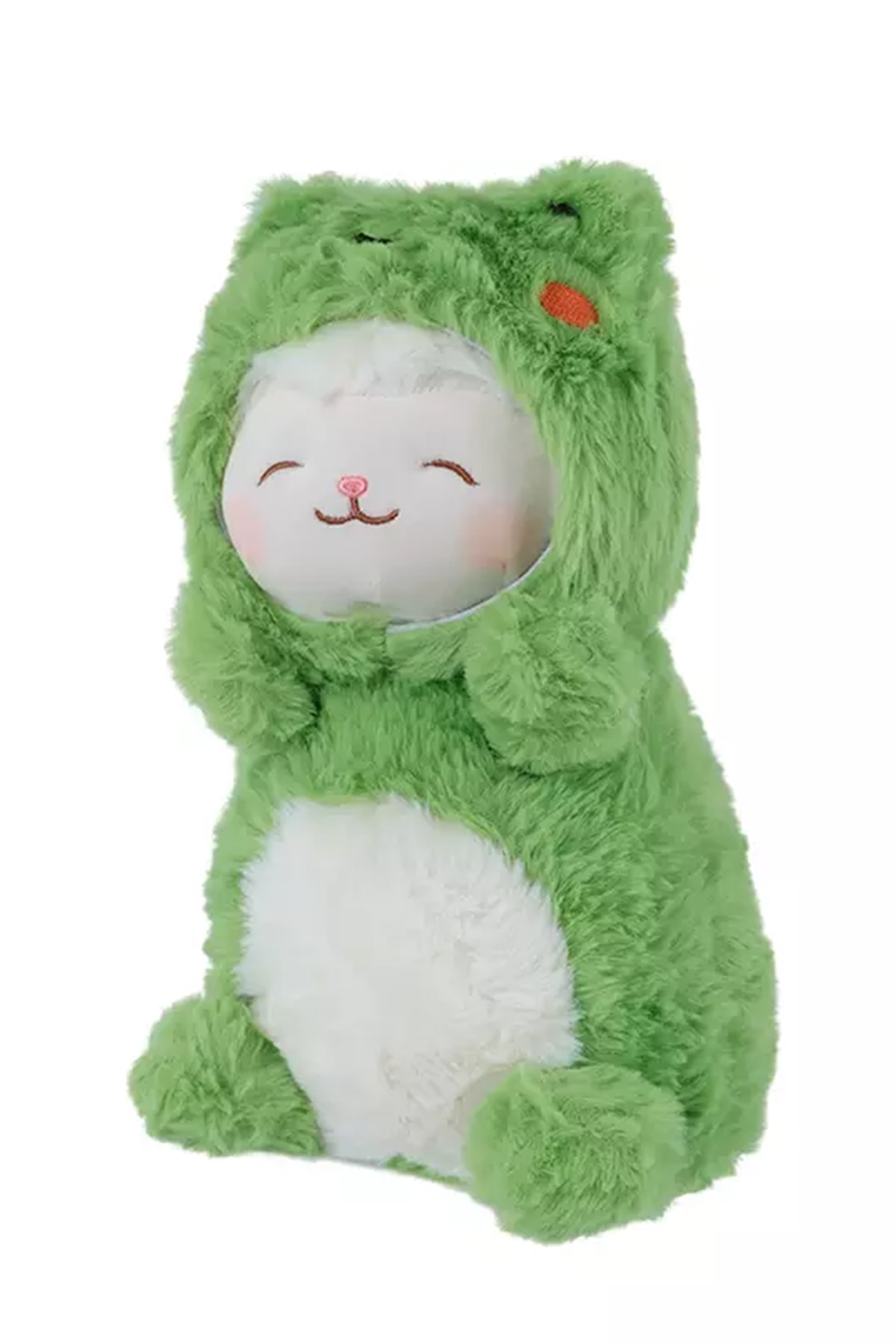 Kostümlü Kuzu Peluş Oyuncak (25cm) - Kurbağa