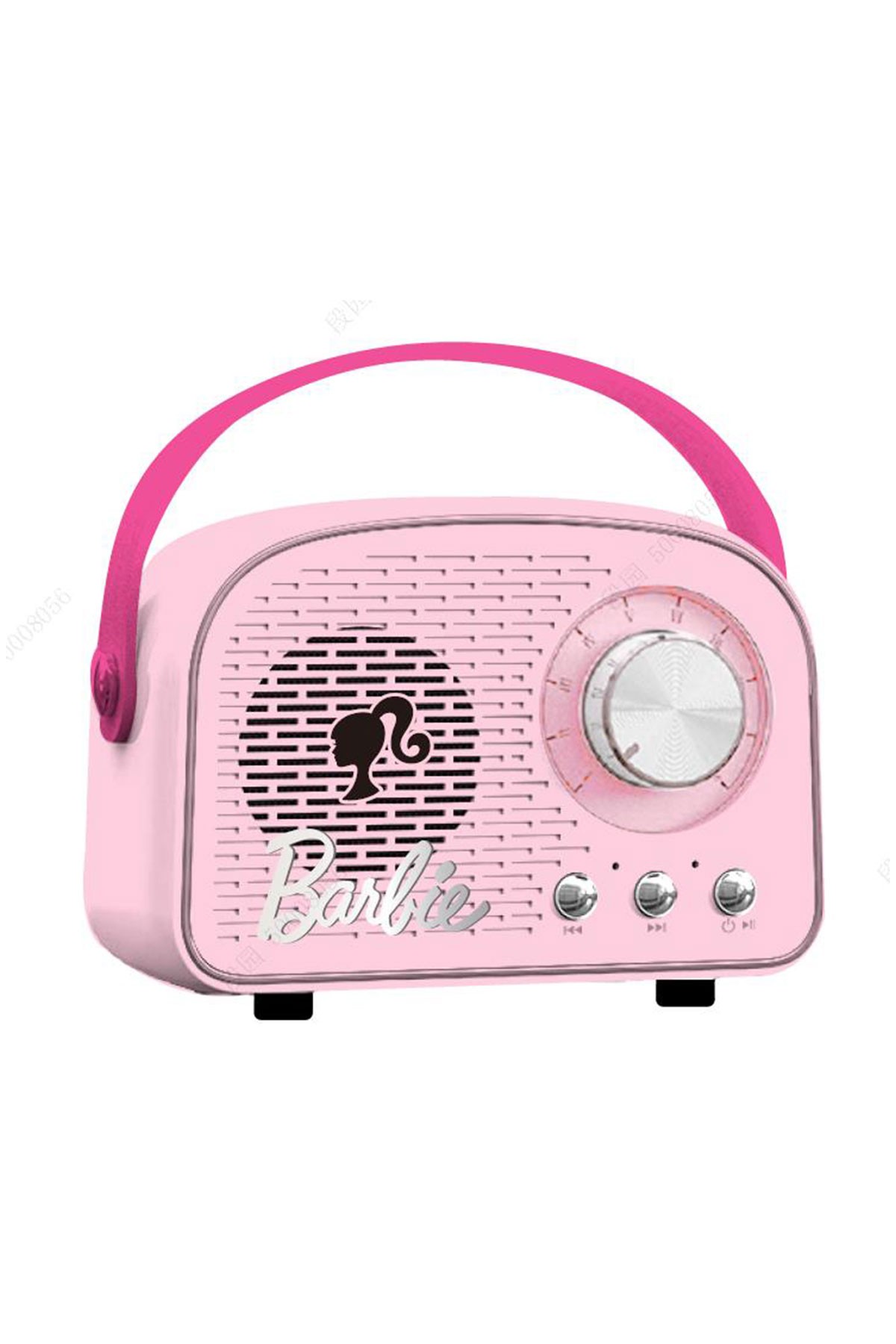 Barbie Lisanslı Vintage Bluetooth Hoparlör - Pembenin Şıklığı