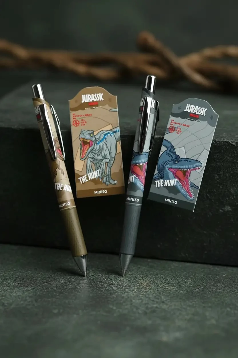 Jurassic World Lisanslı Sürpriz Kutu Jel Kalem 0.5 Mm Siyah Mürekkep 14.7 Cm