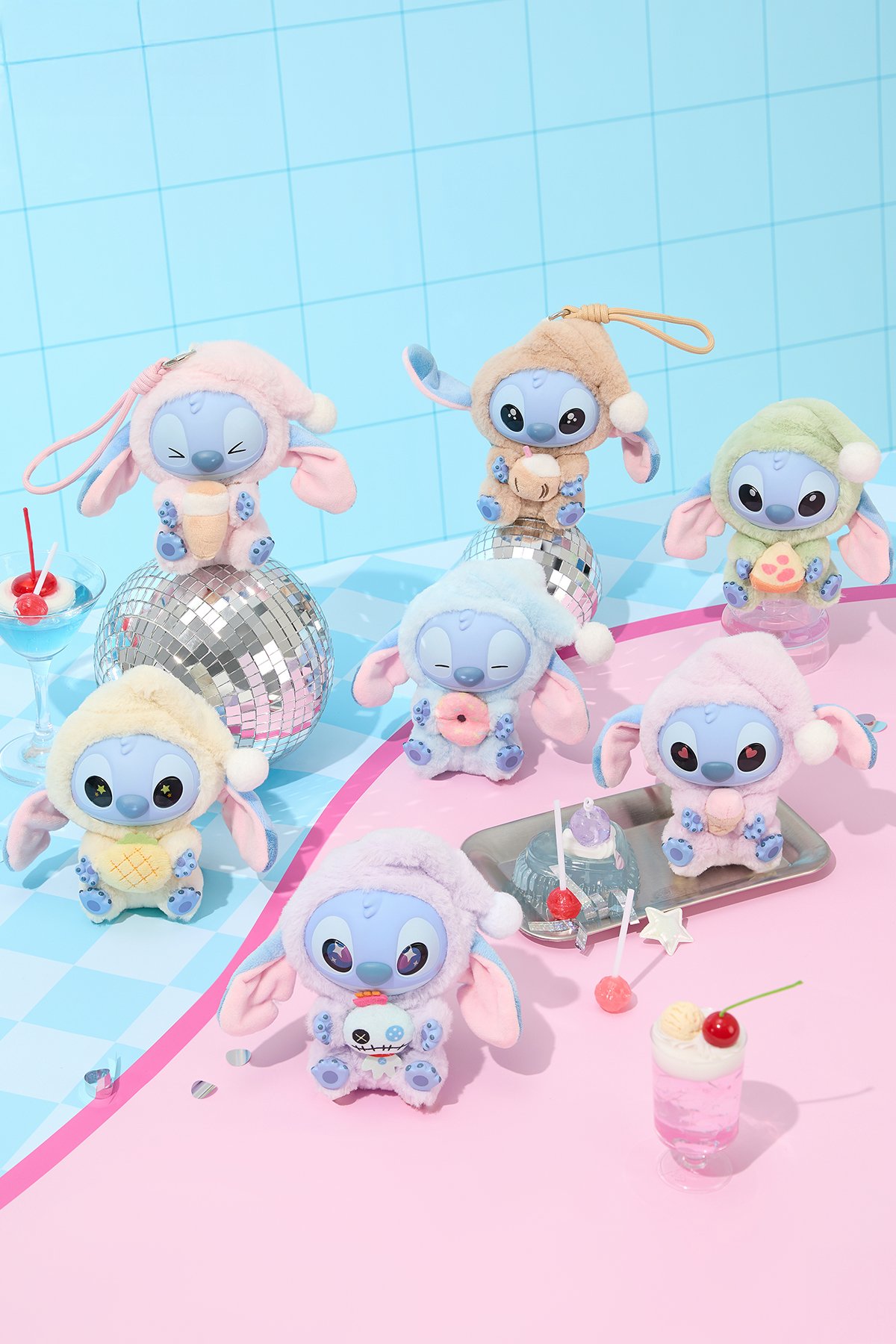 Disney Lilo&Stitch Lisanslı Yiyecek Serisi Vinil Peluş Sürpriz Figürlü Kutu - Blind Box