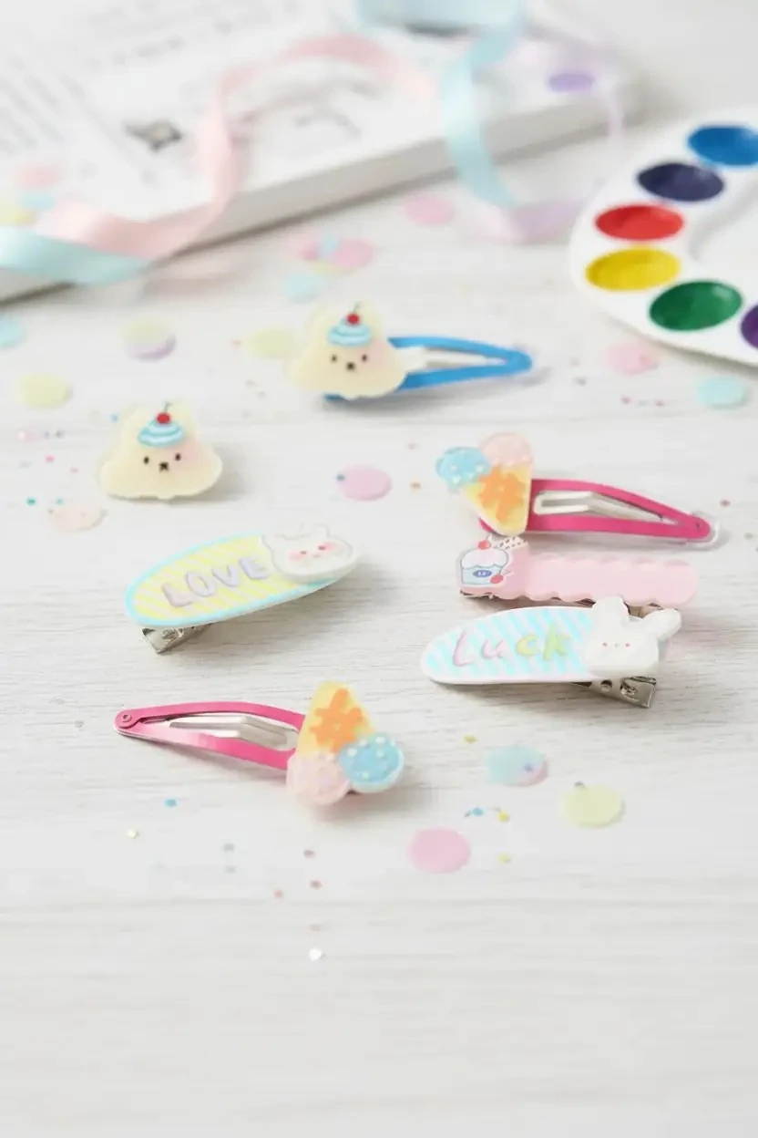 Miniso Lisanslı Kids Eğlenceli Ayı Serisi Saç Tokası Seti – 3 Adet