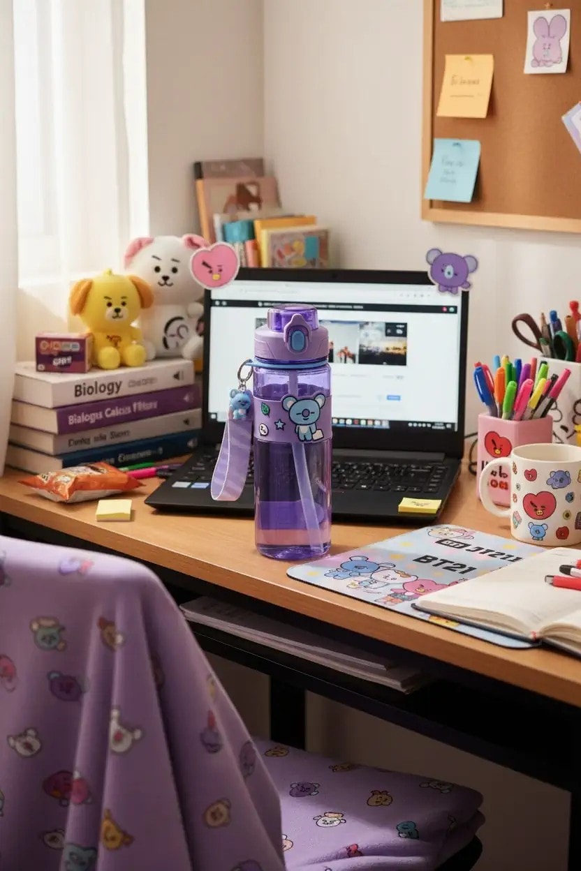 BT21 Lisanslı Plastik Şişe (800mL) - Koya
