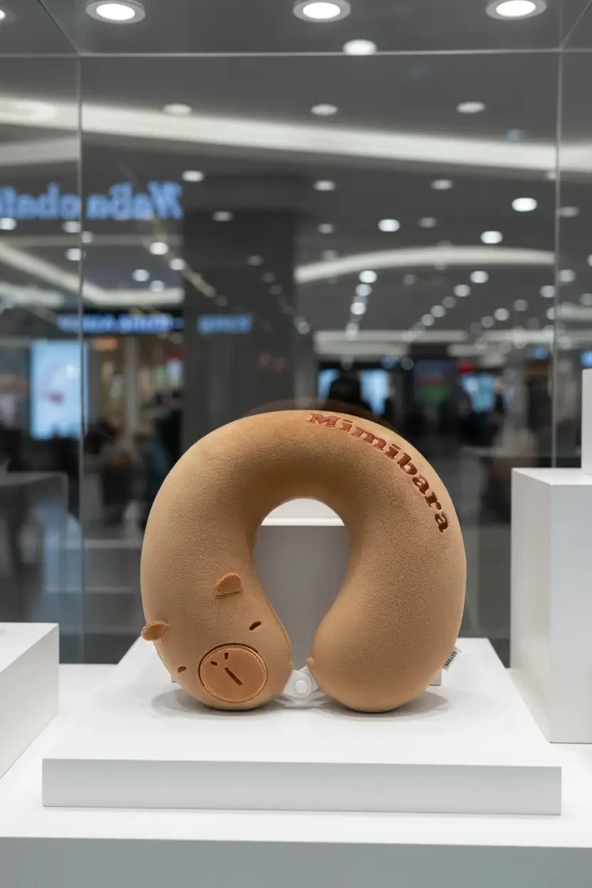 Miniso Lisanslı Mimibara Boyun Yastığı 32 Cm – Hafızalı Köpük Ergonomik Konfor